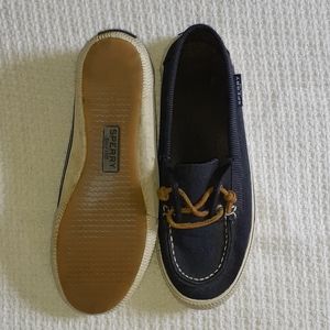 Navy Sperry boat shoes